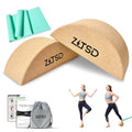 Cork Yoga Blocks, Cork Yoga Blocks 2 Pack with bands