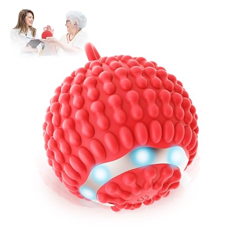 Physical Vibration Therapy Ball, Presents Gifts for Women,Rechargeable Vibrating Massage Ball 4-Speed Mode, Hand Therapy Balls, Relief Hand Tremors (Parkinson), Stress Relief