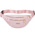 Fanny Pack Crossbody Bags for Women, Waist Pack Cross Body Purse Belt Bag for Running Sports Travel Hiking - Light Pink - color: C Light Pink