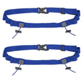 Bib Belt Race Belt Triathlon Running Number Holder 2Pcs Blue - color: Blue