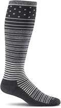 Sockwell Women's Twister Frim Graduated Compression Sock - color: Black, size: Medium-Large