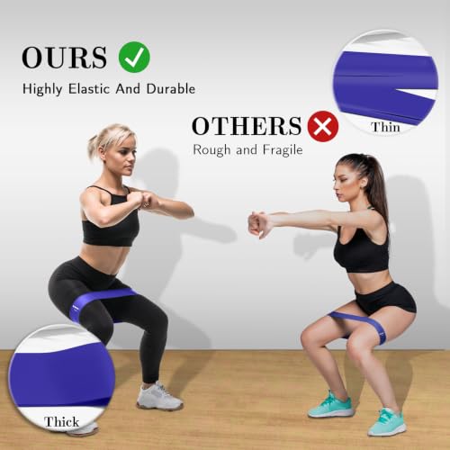 Resistance Bands for Working Out, 5 Levels Elastic Exercise Bands - color: Blue