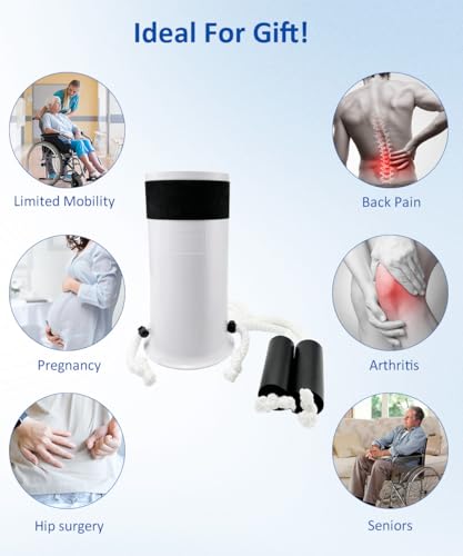 Sock Aids for Putting On Socks, No Bending Flexible Sock Aid Device with Shoe Horn Long-Handle Sock Removal for Seniors/Disabled, Easy On and Off Sock Helpers (Basic)