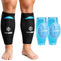 ComfiTECH Dual-Gel Shin Splint Ice Pack Wrap with 30-Min Cooling, XL, 2P - size: X-Large