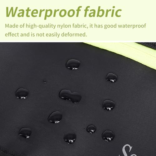 SooGree Women Men's Adjustable Waist Pack - Waterproof Running Fanny Pack With Reflective Strip for Running, Walking, Cycling, Camping, Gym - color: Black