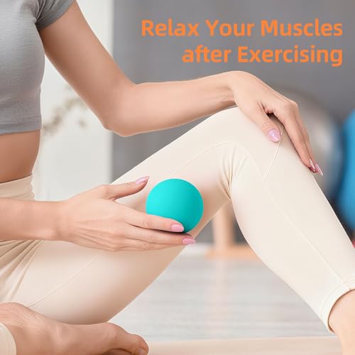 BESKAR Foot Massage Roller Blue & Massage Lacrosse Ball Green
