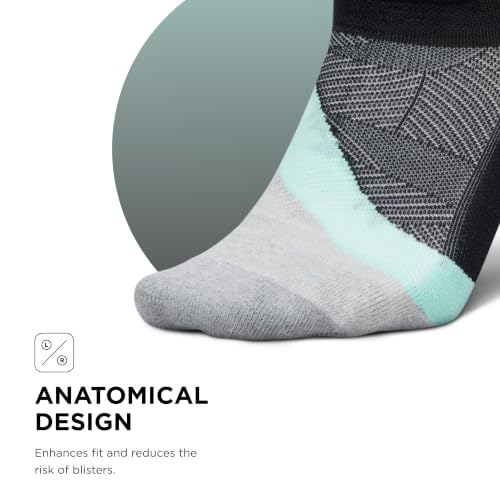 Feetures Elite Light Cushion No Show Tab Sock Wave - color: Mint Chip (1 Pair), size: Small