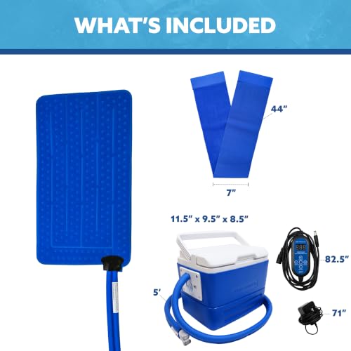 Polar Active Ice® 3.0 Cold Therapy System w/Programmable Timer, Extended Coverage Back, Hip and Limb Compression Pad, 9 Quart Cooler, Quiet Pump, Strong Cryotherapy Pain Relief Treatment - style: Extended Coverage Back/Hip