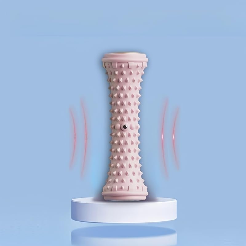 Foot Massager Roller for Plantar Fasciitis Relief, Manual Deep Tissue Massage, Pink