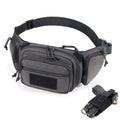 CCW Tactical Fanny Pack for Concealed Carry, 500D Nylon Low Profile EDC Waist Bag with Pistol Holster & YKK Zippers, Everyday Carry Hip Pack (Dark Grey) - color: Dark Grey