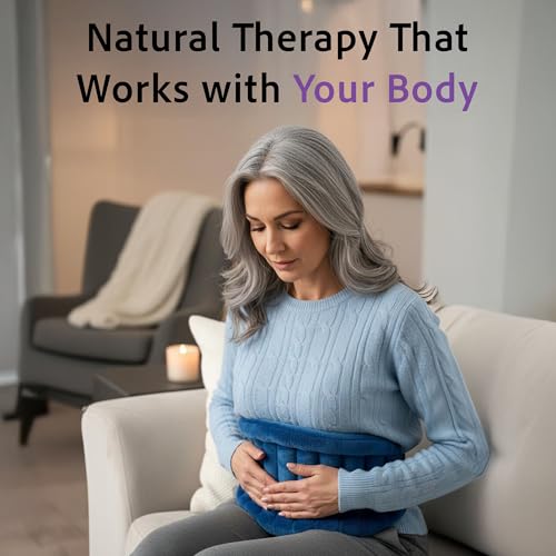 Microwavable Heating Pad with Straps, Extra Large, Blue, Hot/Cold Therapy - color: Blue, size: Extra Large