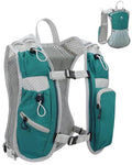 Running Vest for Women and Men, Hydration Running Backpack, Runners Vest, Hydration Vest, with Front Phone Holder, Adjustable Chest and Waist Strap - color: Dark Green, size: Only Backpack