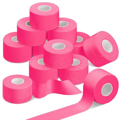 130 Yard 1.5 Inch Pink Athletic Sports Cotton Tape Pre Wrap Easy Tear - color: Pink, size: 1.5 In