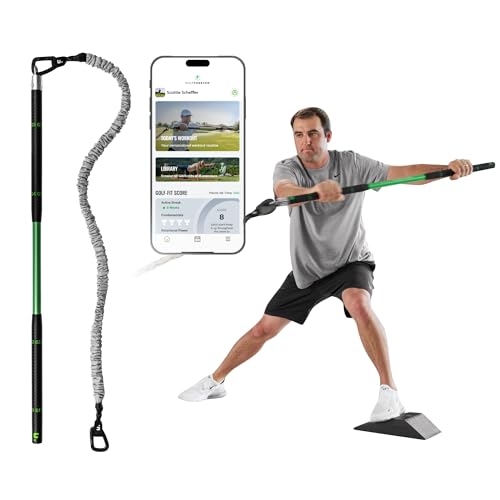 GolfForever Swing Trainer – Golf Fitness & Training System for Strength, Flexibility & Swing Power – Includes Membership & Premium Training Bar for Golf-Specific Workouts - size: 12-Month Membership