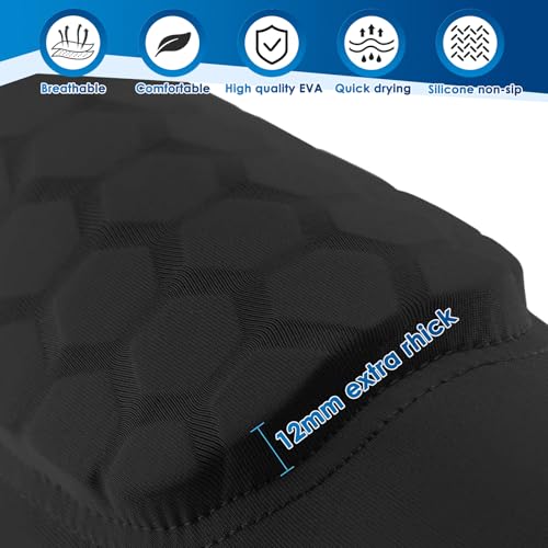 2026 New Shin Guards Pads Socks for Skiing, Shin Pads for Youth Adult Ski Shin Guards Calf Compression Sleeve with Honeycomb Pads Lightweight Calf Protective Gear for Boys Girls Men - size: L (Age 14-18)