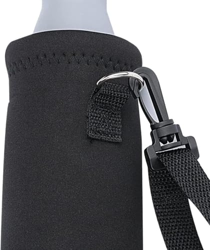 Neoprene Water Bottle Carrier Bag with Adjustable Strap, Insulated Bottle Holder for 24oz Bottles, Lightweight & Washable Bottle Sling for Walking, Hiking, Gym - color: XM-SHT-001