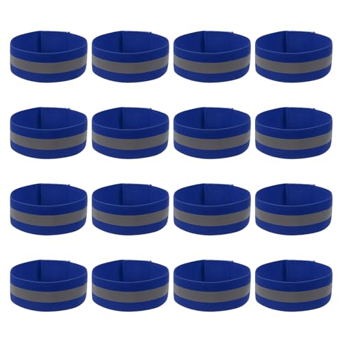 PATIKIL Reflective Bands for Wrist Arm Ankle Leg High Visibility Band - color: Navy Blue
