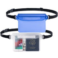CADONO 2-Pack Waterproof Pouch with Adjustable Waist Strap - color: Clear