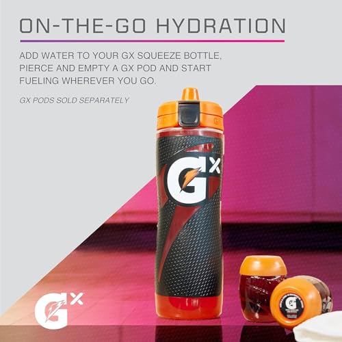 Gatorade Kitchen Gx Bottle , Plastic, Red, 30oz - color: Red