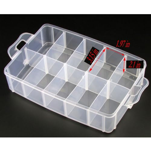 Washi Tape Box Organizer Storage,Divider Closet Container,3 Layers Detachable with 30 Adjustable Compartments, Masking Tape Desktop Tape DIY Sticker Roll Tape Cutter Holder Storage