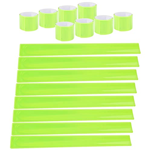 20 Pcs Reflector Snap Bands Fluorescent Slap Armbands