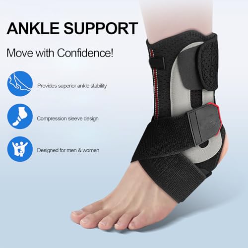 Ankle Brace for Women & Men – Adjustable Ankle Support