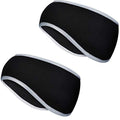Geyoga 2Pcs Winter Running Ear Warmer Headband for Women Men - color: Black