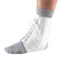 OTC Ankle Brace, Canvas Lace-Up, Semi-Rigid Spiral Stays - size: X-Small