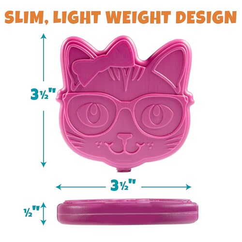 Kids Hard Ice Packs 3 Pack, Slim Reusable Freezer Packs for Lunch Boxes - color: Kitty Cat