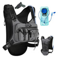 Criuage USA Patent Running Hydration Vest Backpack, Lightweight Chest Pack with 2.0L Water Bladder Bag Daypack for Hiking Running Cycling Race Marathon for Women Men - color: Grey-02