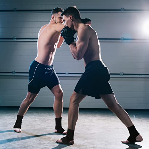 Geyoga 2 Pairs Muay Thai Ankle Support Compression, S - color: Black, size: S