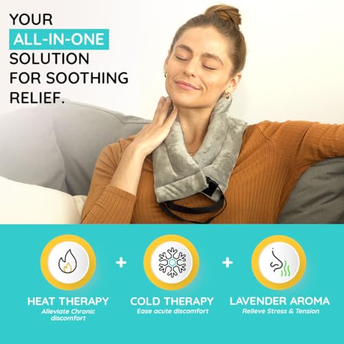 HPS Versa XL Lavendar Heating Pad for Neck and Shoulders Moist Heat Wrap - style: XL Versatile Buddy with Lavender Aroma
