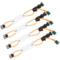 Bike Leg Strap, 4 Pack Reflective Pant Leg Straps for Biking Cycling - color: Orange