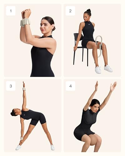 BetterMe Sculpt Body Kit - Pilates Equipment Set for Home Workouts - Home Pilates Kit with Pilates Ring Pilates Ball Resistance Bands, and Recovery Massage Tools - color: Ivory
