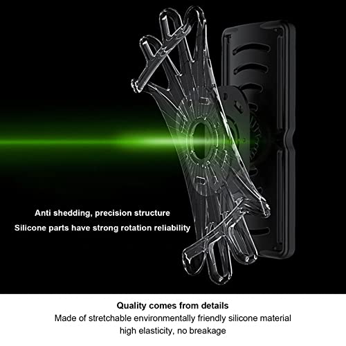 360 Rotatable Phone Holder for Running Armband with Headphone Data Cable Storage Layer, Breathable Sweat Proof Smart Phone Armband for 4-6.7 Inch Phone, Silicone Arm Band