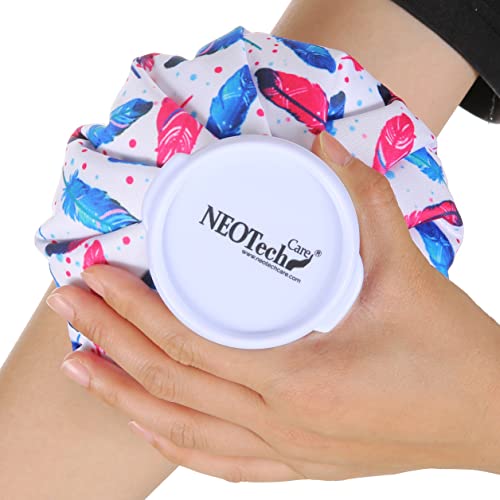 Neotech Care Ice Bag with Screw Top Lid (Feathers Design, 5 inch) - color: Feather, size: 5 Inch