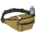 NOOLA Fanny Pack with Water Bottle Holder, Hiking Waist Bag for Men Women - color: Khaki
