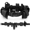 Odoland Police Security Modular Equipment System - Molded Duty Belt Set with Colt 1911, Flashlight, Baton Holsters