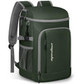 Capolo Cooler Backpack Insulated Leak Proof for Women Men Soft Cooler Bag - color: Leather Green, size: 36 Cans