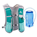 AONIJIE Running Vest Hydration Backpack 5L Unisex Trail Water Lightweight - color: Mint Green and 1.5L Bladder
