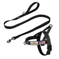 Annchwool No Pull Dog Harness with Padded Handle+5 Ft Leash(Black-Set,S) - color: Black Set, size: S
