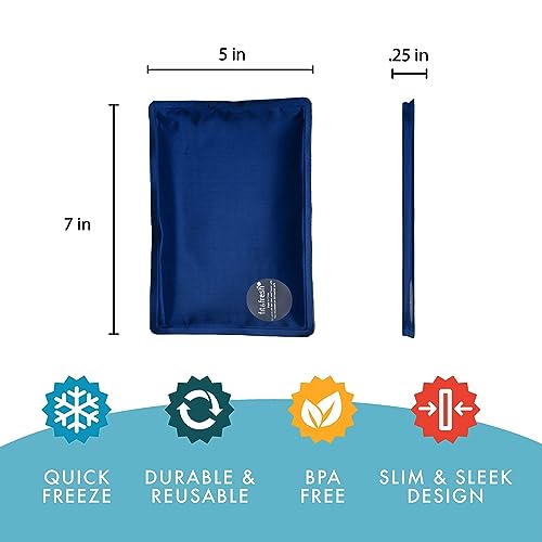 Cool Coolers by Fit & Fresh 2 Pack Soft Ice, Flexible Stretch Nylon Reusable Ice Packs for Lunch Boxes & Coolers, Feline Fine - color: Feline Fine