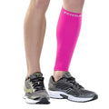 Zensah Calf/Shin Compression Sleeve - Made in the USA Single Leg Compression Sleeve for Shin Splint Relief, Recovery, Running - color: Neon Pink, size: X-Small-Small