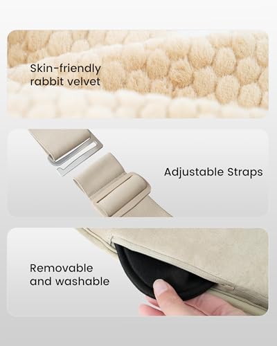 COMFIER Extra Large Graphene Heating Pad for Back, FSA Eligible, Beige - color: Light Yellow