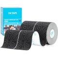 OK TAPE Kinesiology Tape PRO Uncut Latex Free Tape 2in x 16.4ft 2Rolls - color: Black+black, size: 2 Rolls
