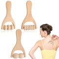 Abeillo 3Pcs Wooden Hand Massage Roller, Muscle Roller Stick, Manual Wood Therapy Massage Tools Massager Roller, for Relaxes Thigh, Leg, Hands Full Body Muscle Men Women