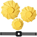 Ice Packs for Injuries Reusable, 3 Sizes, Yellow - color: Yellow