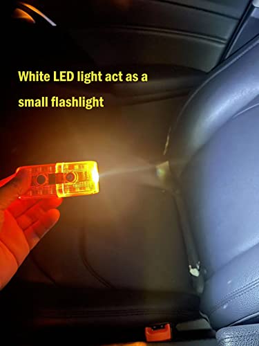 Police Personal Safety Warning Signal Clip Shoulder Light with Electronic Whistle Flashlight Magnet for Outdoor Rescue,Traffic Guidance,Police patrols,Cycling,Night Run,Costume Role Playing (Yellow) - color: Yellow