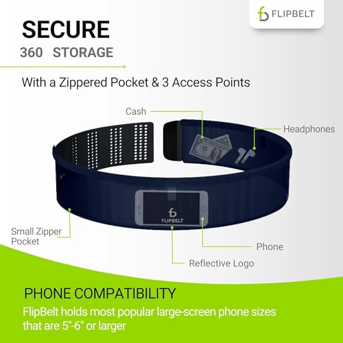FlipBelt Air Adjustable - Dusk Blue - XSM - color: Dusk Blue, size: Medium to X-Large