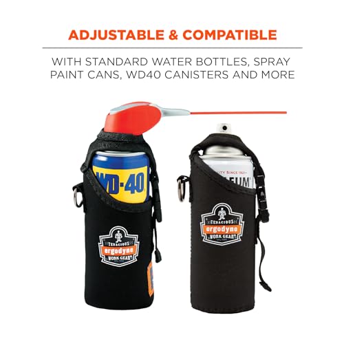 Ergodyne Squids 3775 Water Bottle Holder Attachment,Black - size: Small